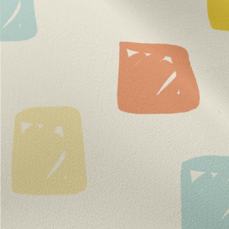 Brightly Colored Square Graphi Chiffon