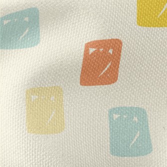 Brightly Colored Square Graphi Waterproof Canvas