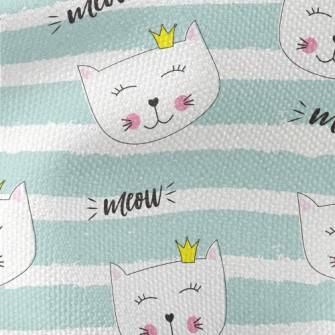 Cat With A Crown Waterproof Canvas