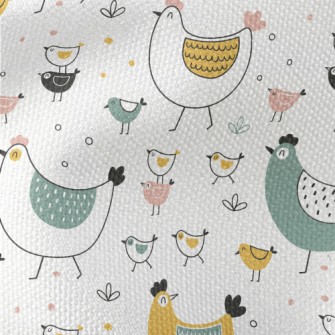 Simple Strokes Of Hen And Chic Waterproof Canvas