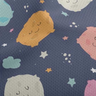 Planets And Starry Sky Of Diff Athletic Mesh Flat Back