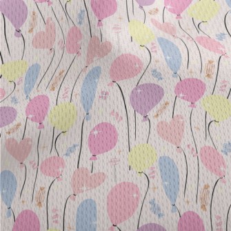 Sparkling Colorful Balloons An Athletic Mesh Flat Back