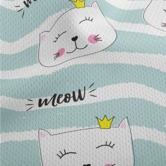 Cat With A Crown Athletic Mesh Flat Back