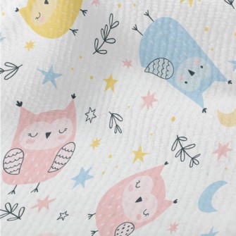Cute Owl In Three Primary Colo Terry