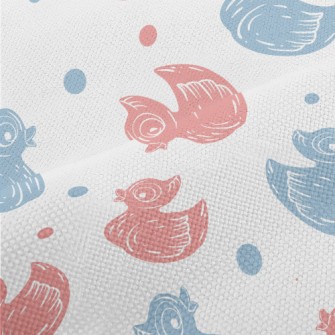 Wood Carving Style Duck Performance Linen