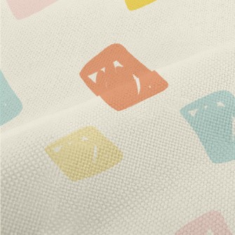 Brightly Colored Square Graphi Performance Linen