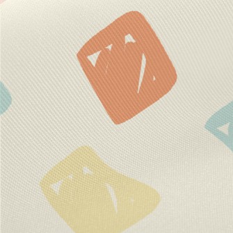 Brightly Colored Square Graphi Twill