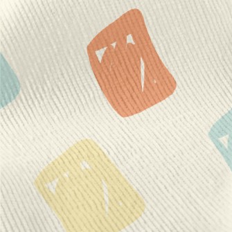 Brightly Colored Square Graphi Standard Corduroy