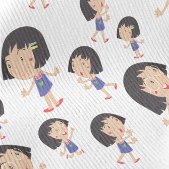 Cartoon Style Girl Standard Corduroy