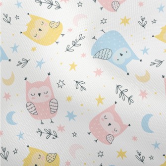 Cute Owl In Three Primary Colo Dobby