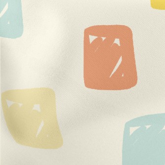 Brightly Colored Square Graphi Stretch Ponte