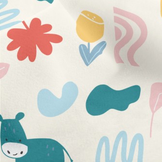 Monotonous And Fresh Leaf Line Micro Fleece