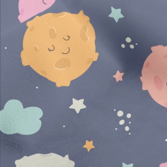 Planets And Starry Sky Of Diff Micro Fleece