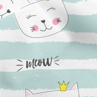 Cat With A Crown Micro Fleece