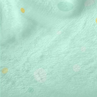 Bright Green Glaring Dots Minky