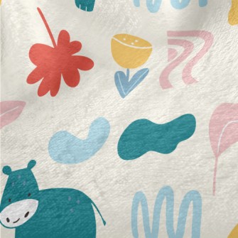 Monotonous And Fresh Leaf Line Minky