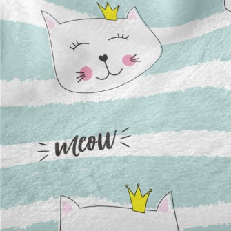 Cat With A Crown Minky