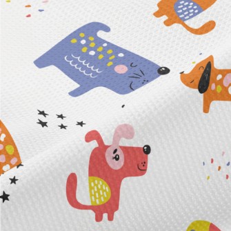 Colorful Dogs Piqué