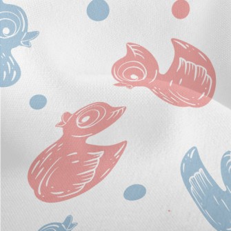 Wood Carving Style Duck Lightweight Performance Linen