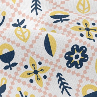 Simple Floral Rhombus Modern Jersey