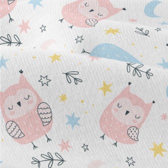 Cute Owl In Three Primary Colo Modern Jersey