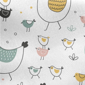 Simple Strokes Of Hen And Chic Jersey Backed Fleece