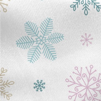 Delicate Beautiful Colorful Sn Jersey Backed Fleece