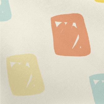 Brightly Colored Square Graphi Pongee