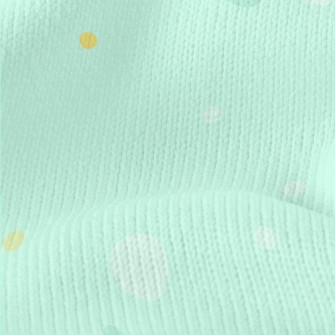 Bright Green Glaring Dots Stretch Jersey