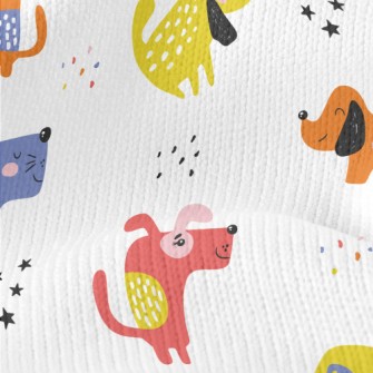 Colorful Dogs Stretch Jersey