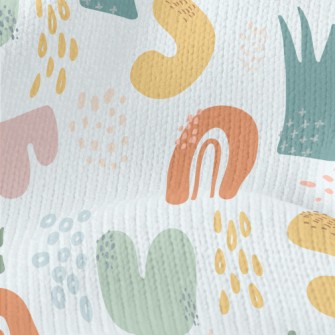 Irregular Color Pattern Stretch Jersey