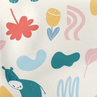 Monotonous And Fresh Leaf Line Lightweight Cotton Poplin