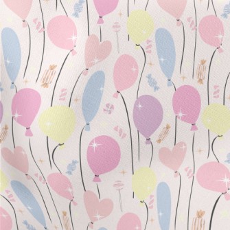Sparkling Colorful Balloons An Lightweight Cotton Poplin
