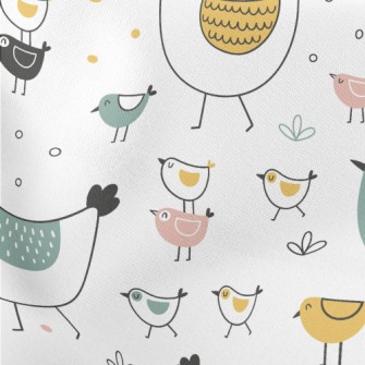 Simple Strokes Of Hen And Chic Lightweight Cotton Poplin
