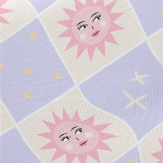 Realistic Weird Sun And Moon G Midweight Cotton Poplin