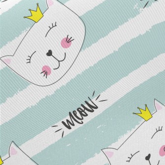Cat With A Crown Midweight Cotton Poplin