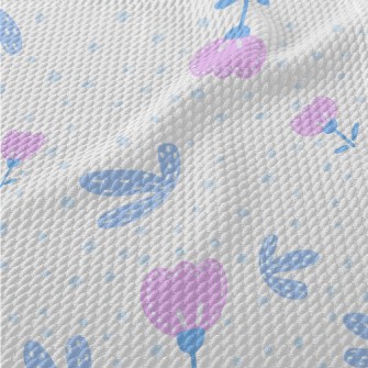 Tailor-style Flowers And Plant Birdseye Piqué