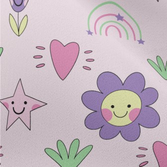 Simple Shape Of Flowers And Pl Chiffon