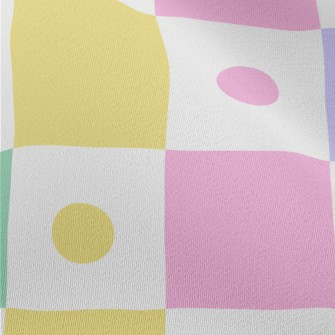 Brightly Colored Polka Dots Chiffon