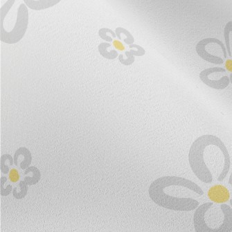 Simple Gray Small Flowers Chiffon