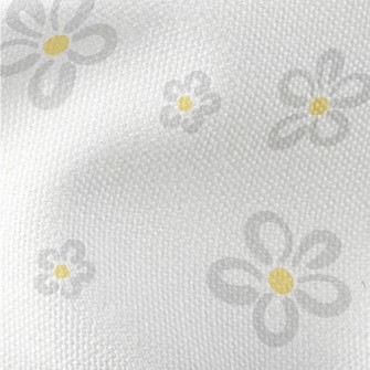 Simple Gray Small Flowers Waterproof Canvas