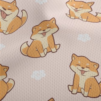 Silly And Cute Shiba Inu Athletic Mesh Flat Back