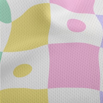 Brightly Colored Polka Dots Athletic Mesh Flat Back