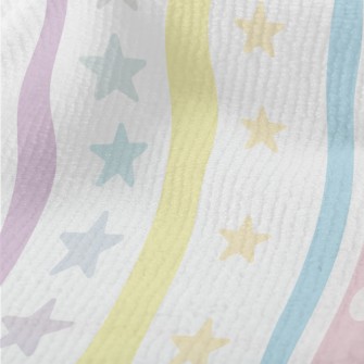 Pastel Colored Stripes And Sta Terry