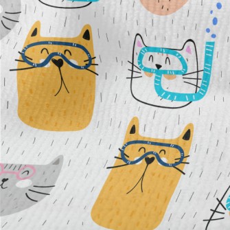 Cat With Diving Goggles Terry