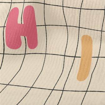 Colorful Twisted English Lette Terry