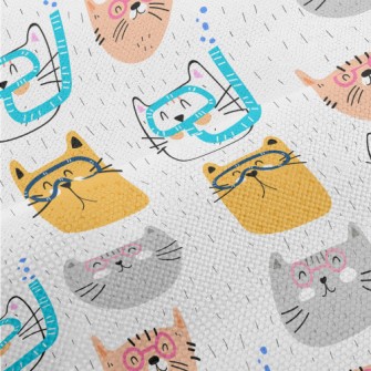 Cat With Diving Goggles Performance Linen