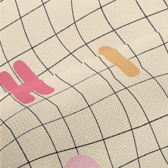 Colorful Twisted English Lette Performance Linen