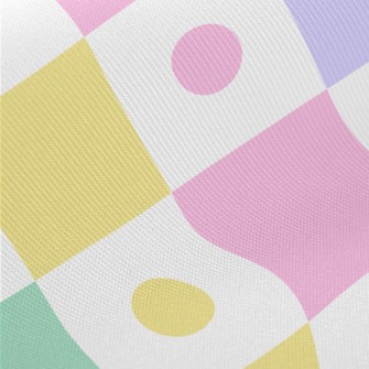 Brightly Colored Polka Dots Twill