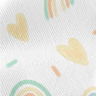 Hand-painted Rainbow Heart Pat Standard Corduroy